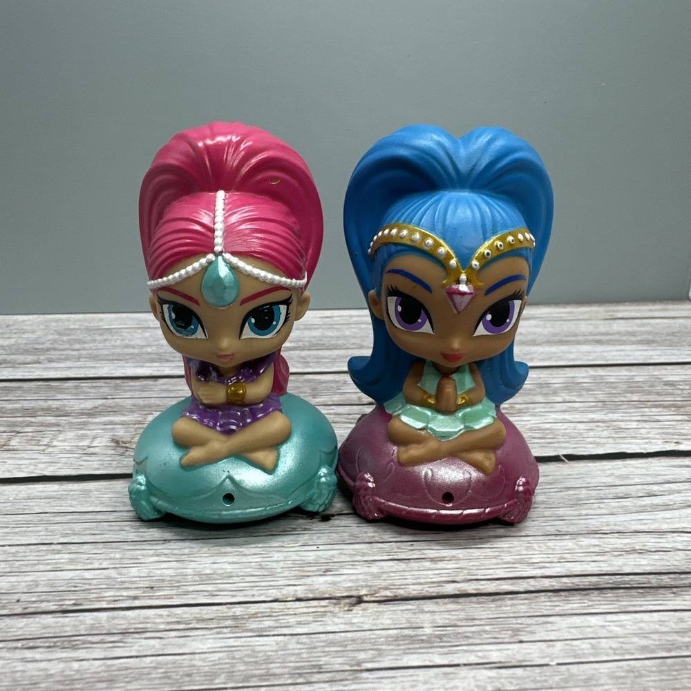 Nickelodeon Shimmer  Shine Bath Water Toy Plastic Figures 2016 Mattel (2)